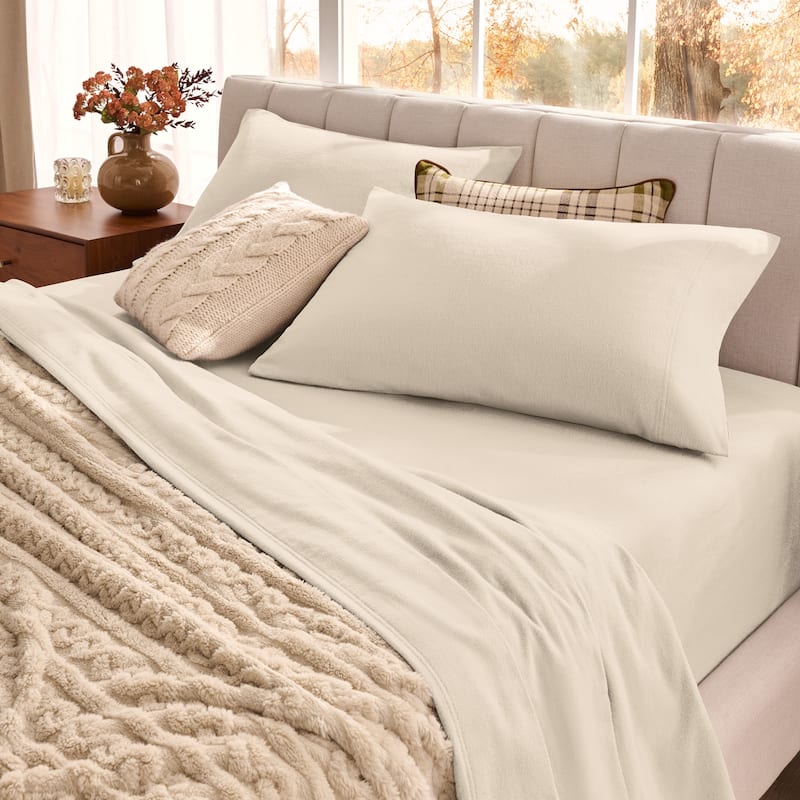 Bare Home Organic Cotton Flannel Sheet Set