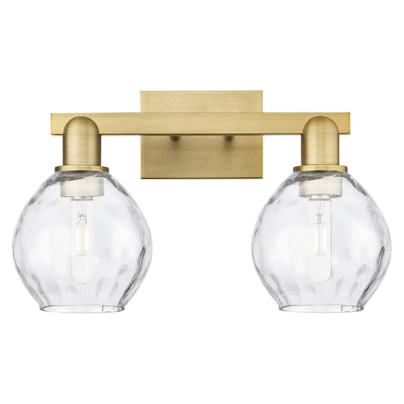 Innovations Lighting 716-2W-11-17 Waverly Vanity Waverly 2 Light 17" - Brushed Brass / Clear