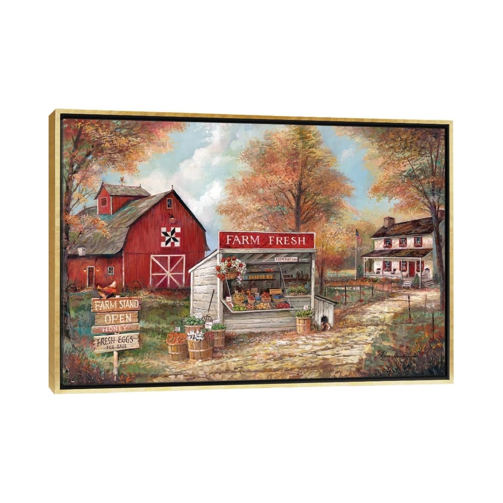 iCanvas "Farm Fresh" by Ruane Manning Framed Canvas Print