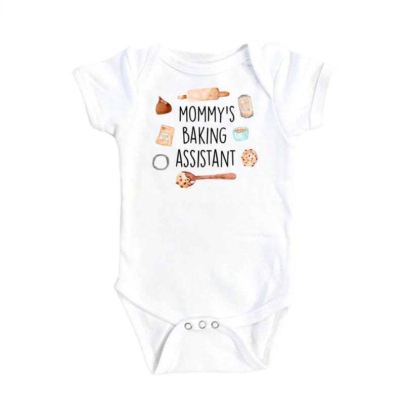 Baking Assistant - Baby Boy Girl Clothes Infant Bodysuit Funny Cute Newborn - Natural - Newborn