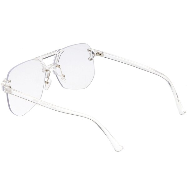 oversized clear aviator glasses