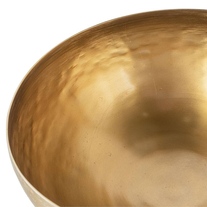Yasmeen Gold Metal Planter Bowls, Set of 3 - 12 x 12 x 7.5