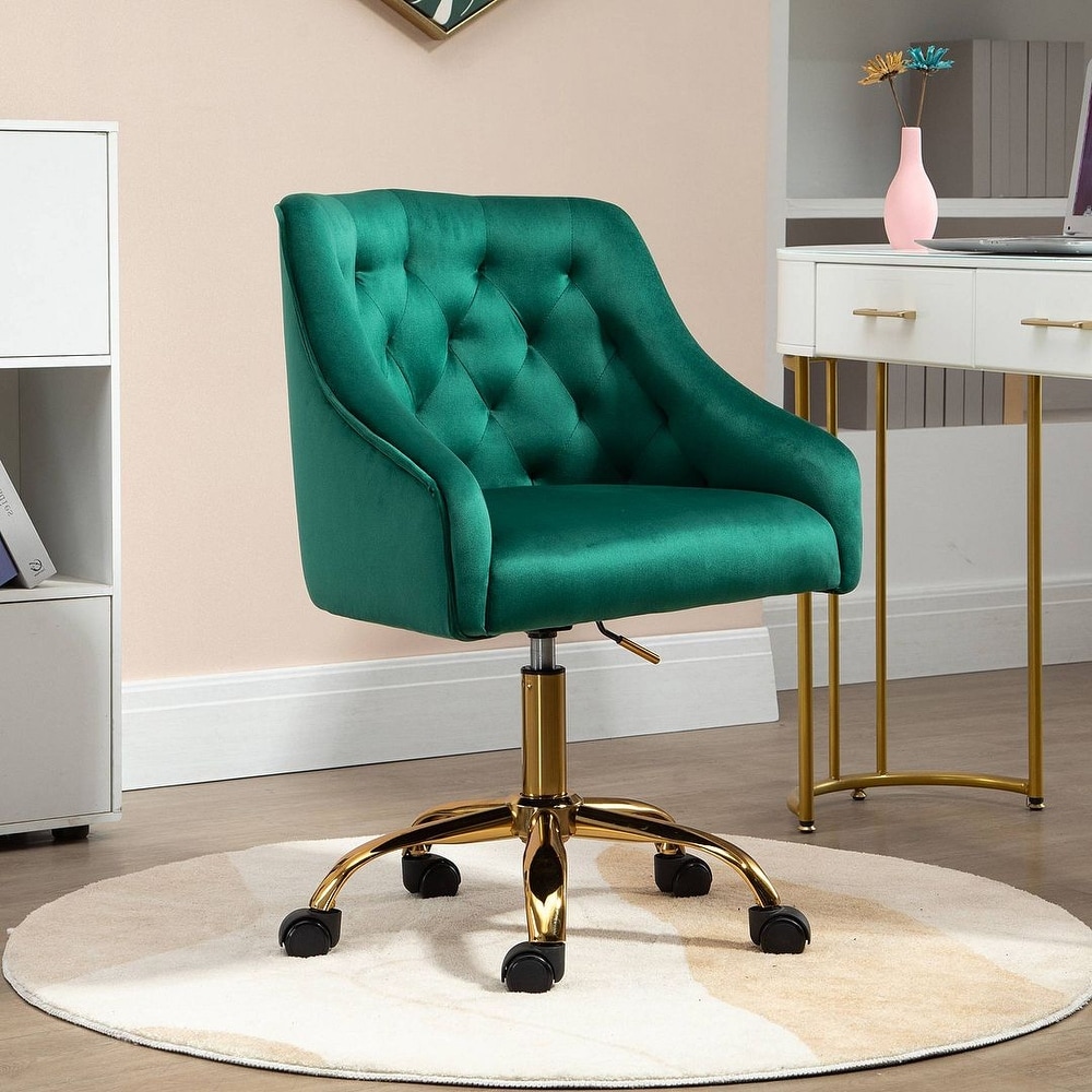 Green suede office chair store