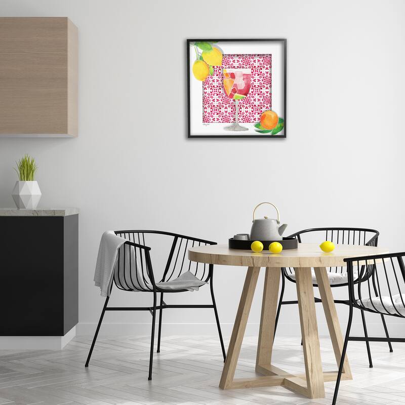 Stupell Fruity Sangria Drink Framed Giclee Art Design By Hillary Holt