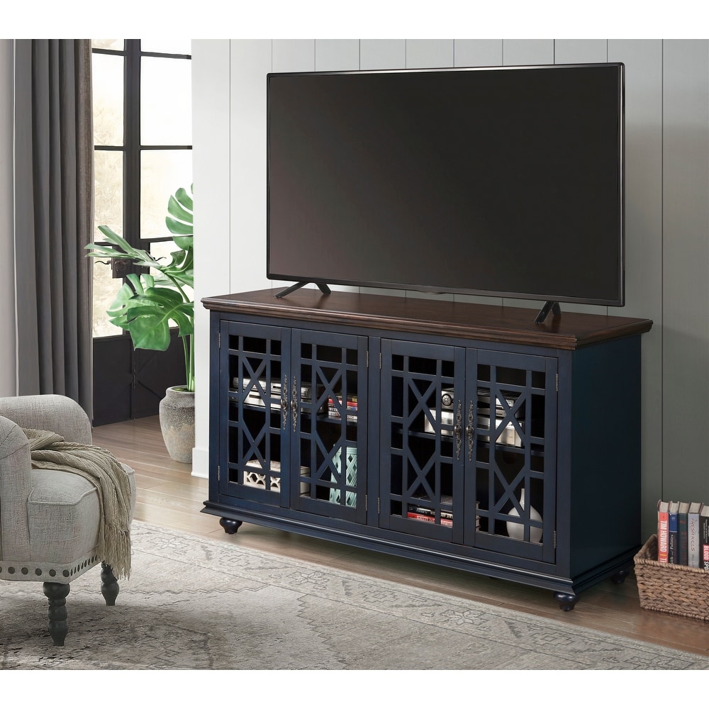 Navy blue tv 2025 stand 70 inch