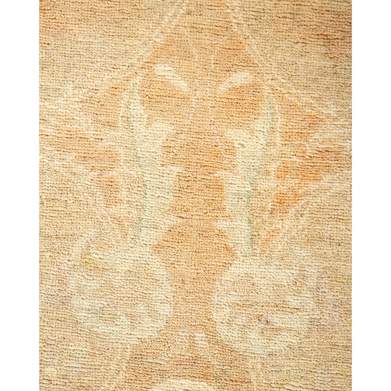 Overton Hand Knotted Wool Vintage Inspired Modern Contemporary Eclectic Ivory Area Rug - 6 x 9