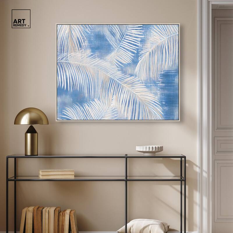 Sky Palm Silhouettes Canvas by Art Remedy
