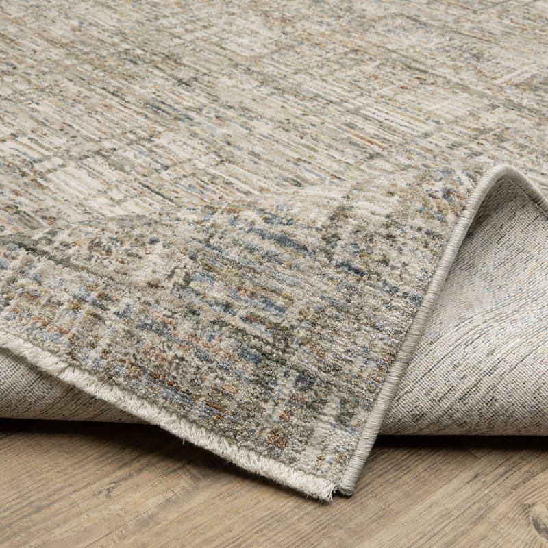Sienna Distressed Abstract Beige/ Multi Area Rug