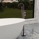 preview thumbnail 50 of 54, Freestanding Double Handle Clawfoot Tub Faucet - 8" x 47"