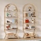 preview thumbnail 15 of 16, 5 Tiers Arched Bookcase Bookshelf, 70.8 Inches Tall Storage Shelves with Metal Frame Oak - 2PCS