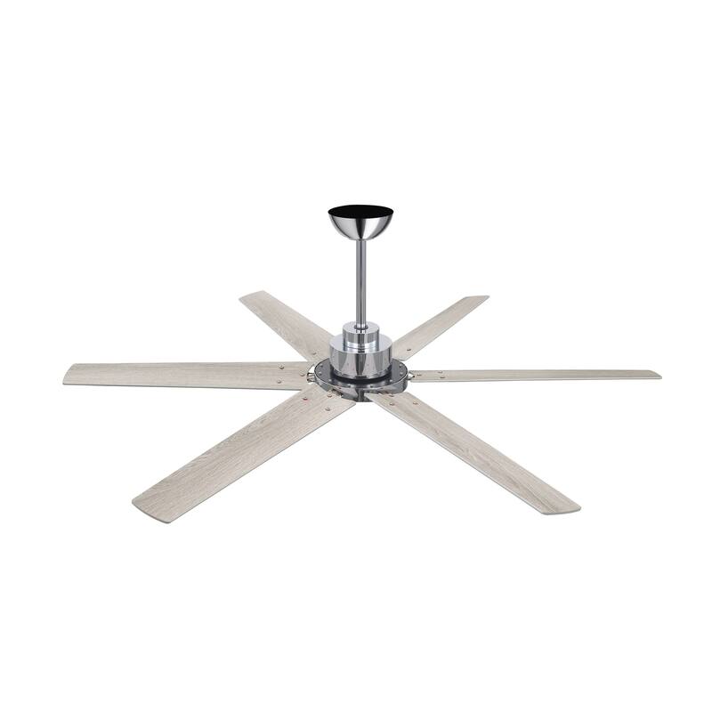MLiAN 64 in 6 Playwood Blades Dc Motor Indoor Downrod Standard Ceiling Fan With Remote - 64''