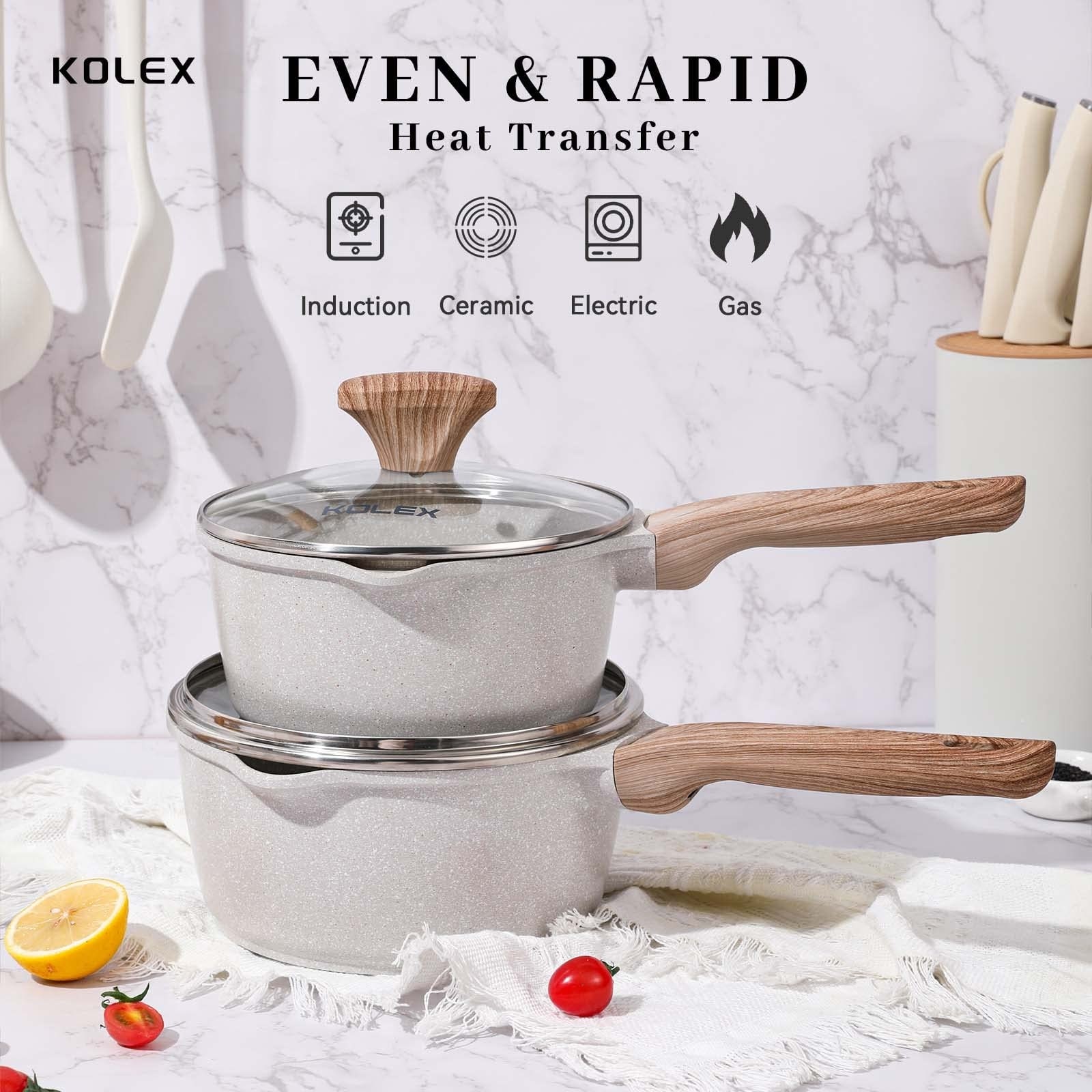 Kitchen Cookware Sets Nonstick, 12 Piece Pots and Pans Set Granite Cooking  Set - Bed Bath & Beyond - 39451345