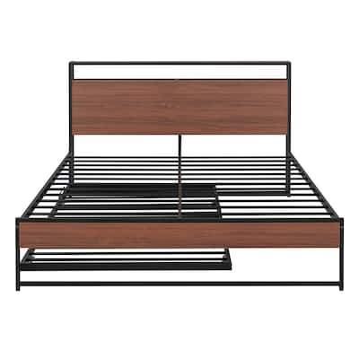 Queen Size Metal Platform Bed Frame