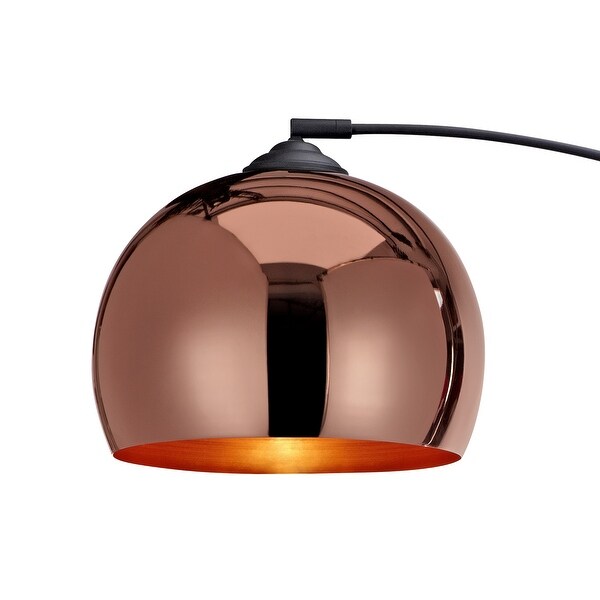 rose gold arc floor lamp