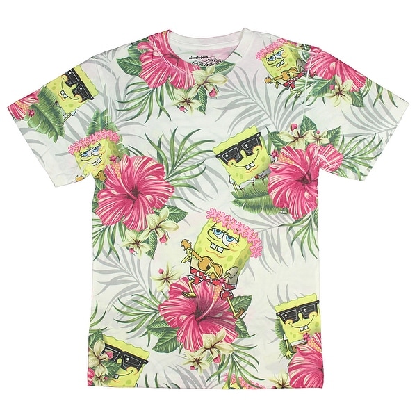 Shop Spongebob Squarepants Tropical Spongebob Adult Sublimation T