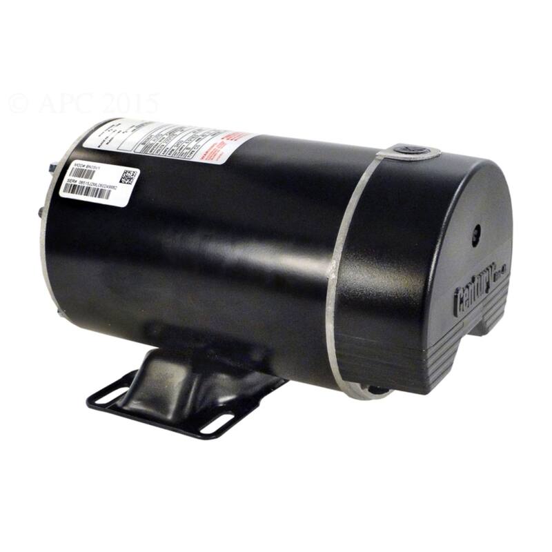 1.5 HP Black and Silver Single Speed Round Flange Pool Motor