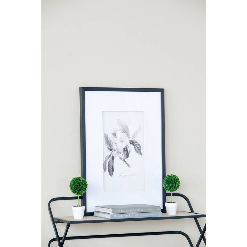 Set of 3 Mini Faux Topiary in Cream Pot 9.5 Inch Artificial Plant Decor - Green