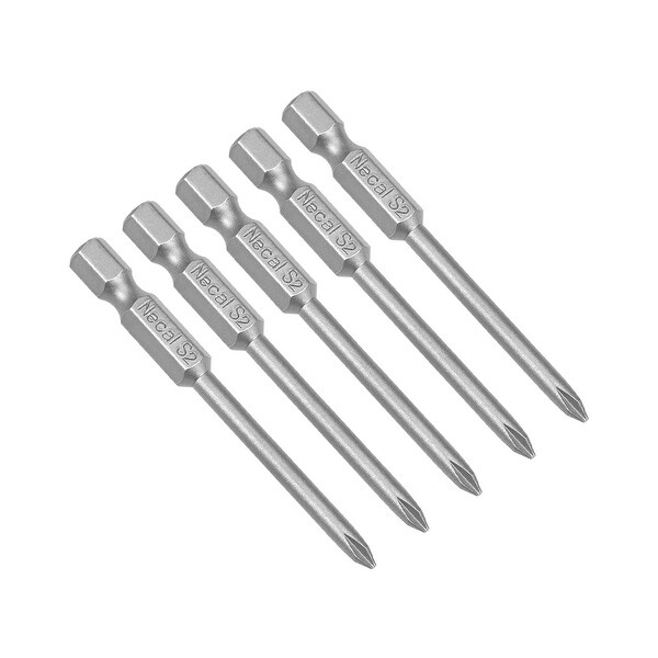 5Pcs 1/4-Inch Hex Shank 65mm Length Phillips 3.5PH1 Magnetic S2 Screwdriver Bits - 5pcs H1/4*65*3.5PH1