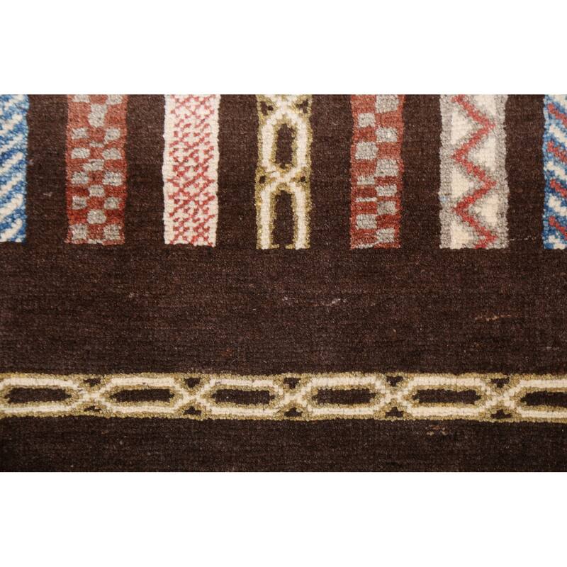 Brown Moharramat Oriental Home Decor Area Rug Hand-knotted Wool Carpet - 3'9" x 5'0"