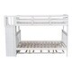 preview thumbnail 17 of 18, Multifunctional Design Wood Bunk Bed with Maximized storage space, Ladder, Surdy Construction, White