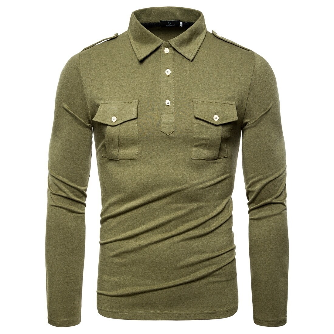 polo shirts long sleeve with pocket