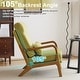 preview thumbnail 33 of 105, High Back Solid Wood Armrest Backrest Leisure Chair Accent Chair
