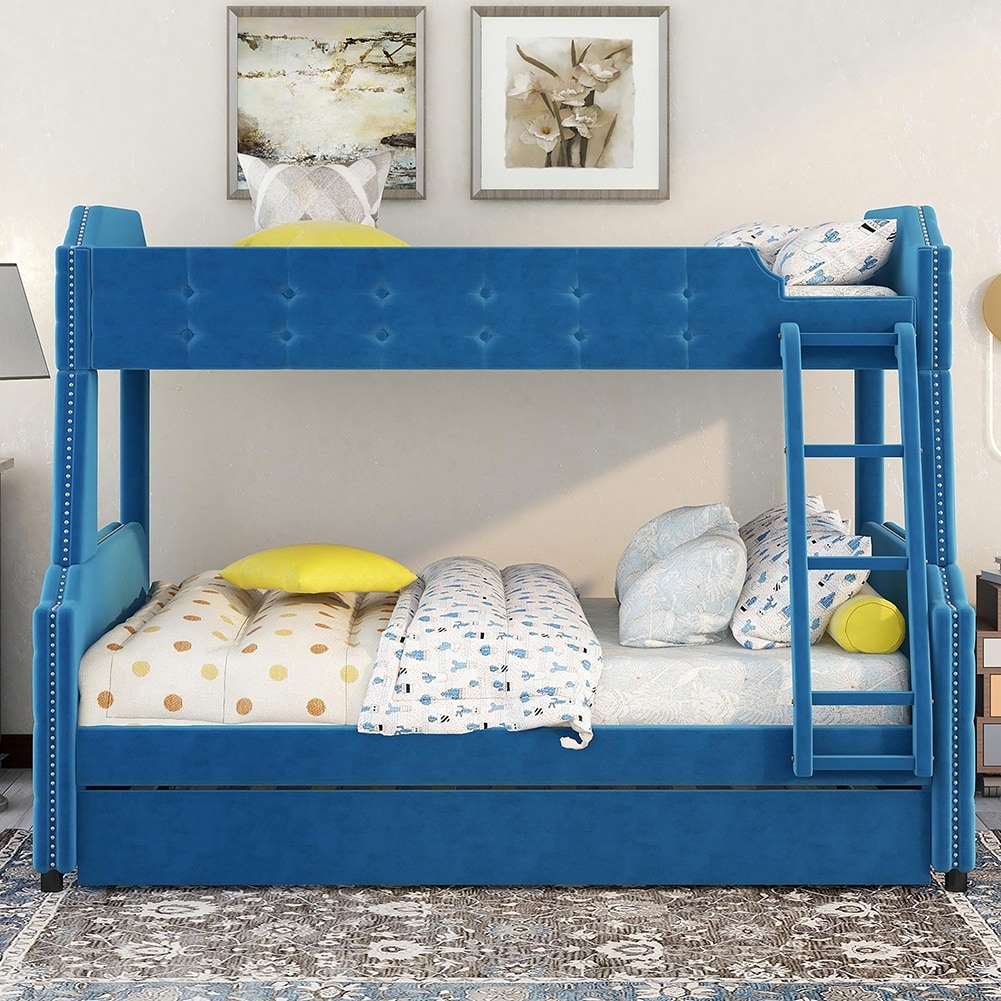 Tufted outlet bunk bed