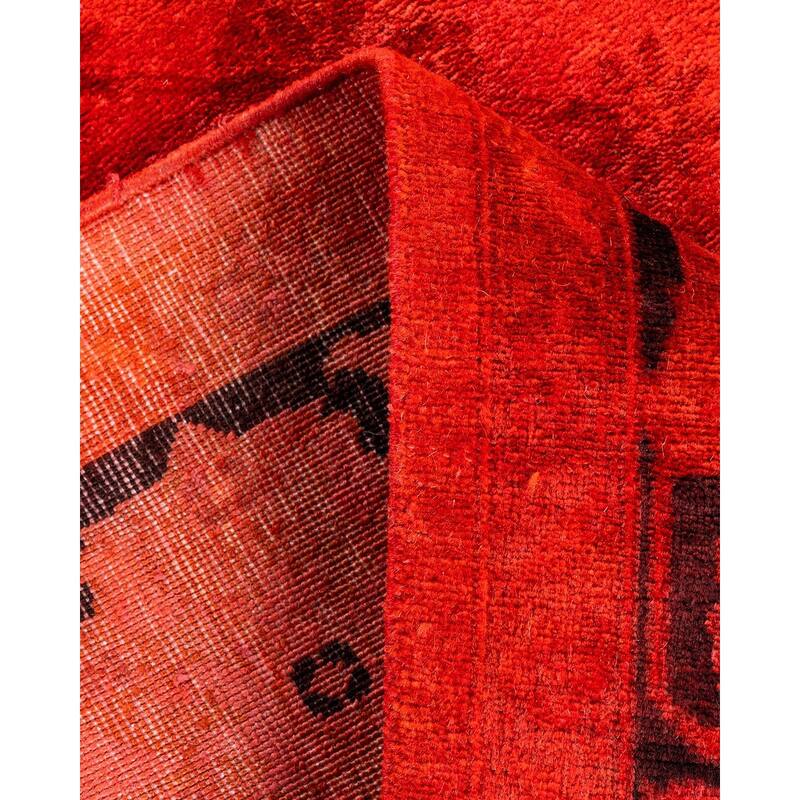 Vibrance, One-of-a-Kind Hand-Knotted Area Rug - Orange, 3' 10" x 6' 3" - 3' 10" x 6' 3"