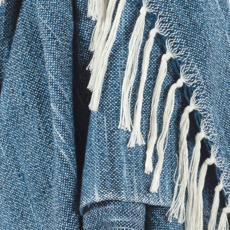 Rizzy Home Striped Hand-tied Throw Blanket