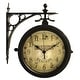 preview thumbnail 1 of 3, Charleston Indoor/Outdoor Wall Clock Thermometer - 12 x 3.5 x 11