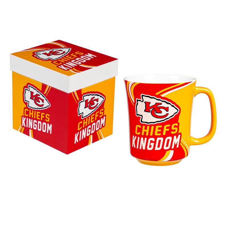 Kansas City Chiefs, 14 oz Ceramic Coffee Mug w/ Gift Box