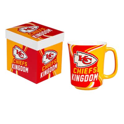 Kansas City Chiefs, 14 oz Ceramic Coffee Mug w/ Gift Box