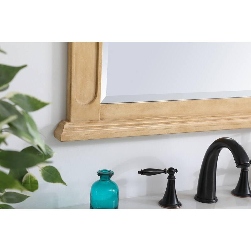 Elegant Lighting Antique Beige Vanity Mirror (22" x 28")