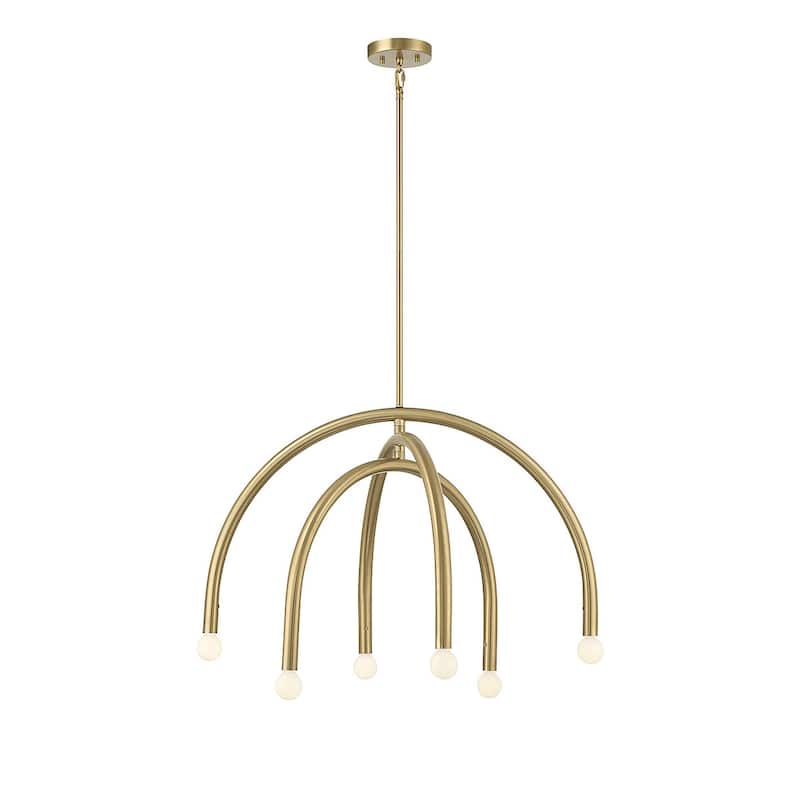 Meridian M100115 6 Light 30" Wide Abstract Chandelier