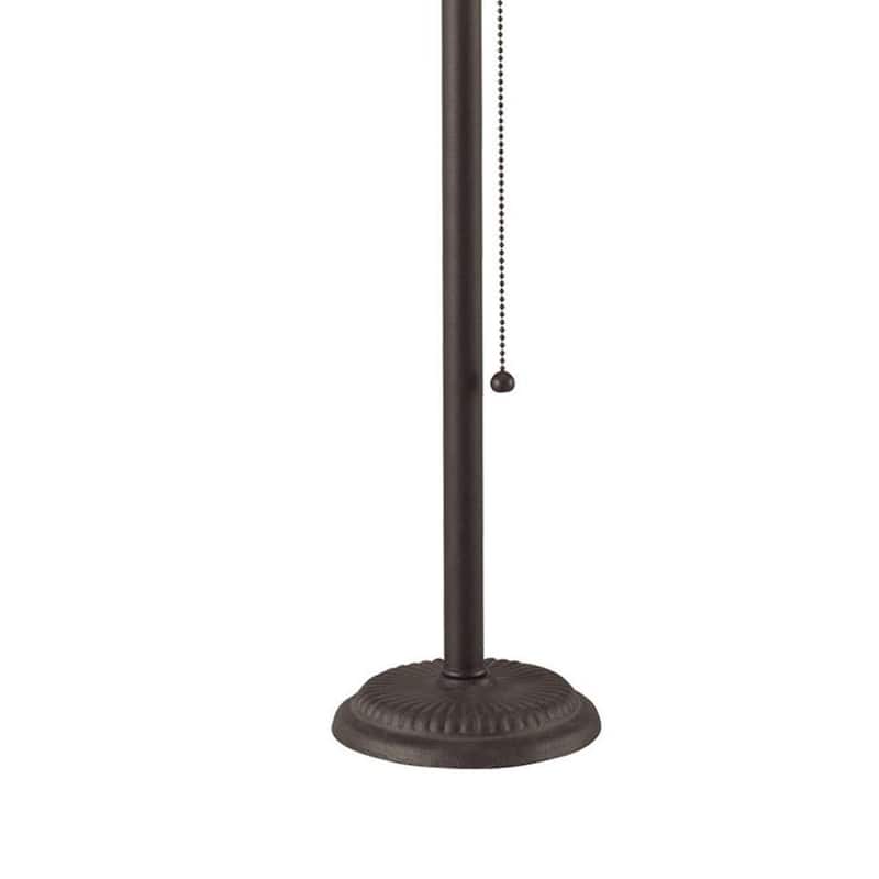 Paper Shade Metal Table Lamp with Pull Chain Switch,Set of 4,White and Black