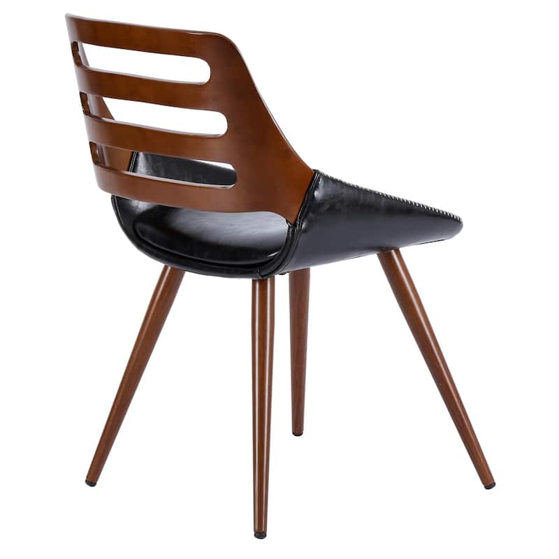 NPD Furniture Shelton Faux Leather Bamboo Chair