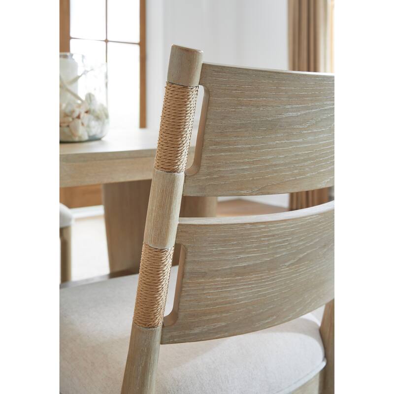 Salt Life Home Sunset Cove Sanibel Brown Upholstered Side Chair Two Pack - 20''W x 23.16''D x 36.5''H