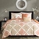 preview thumbnail 1 of 11, Madison Park Arista 6 Piece Printed Quilt Set with Throw Pillows Full - Queen