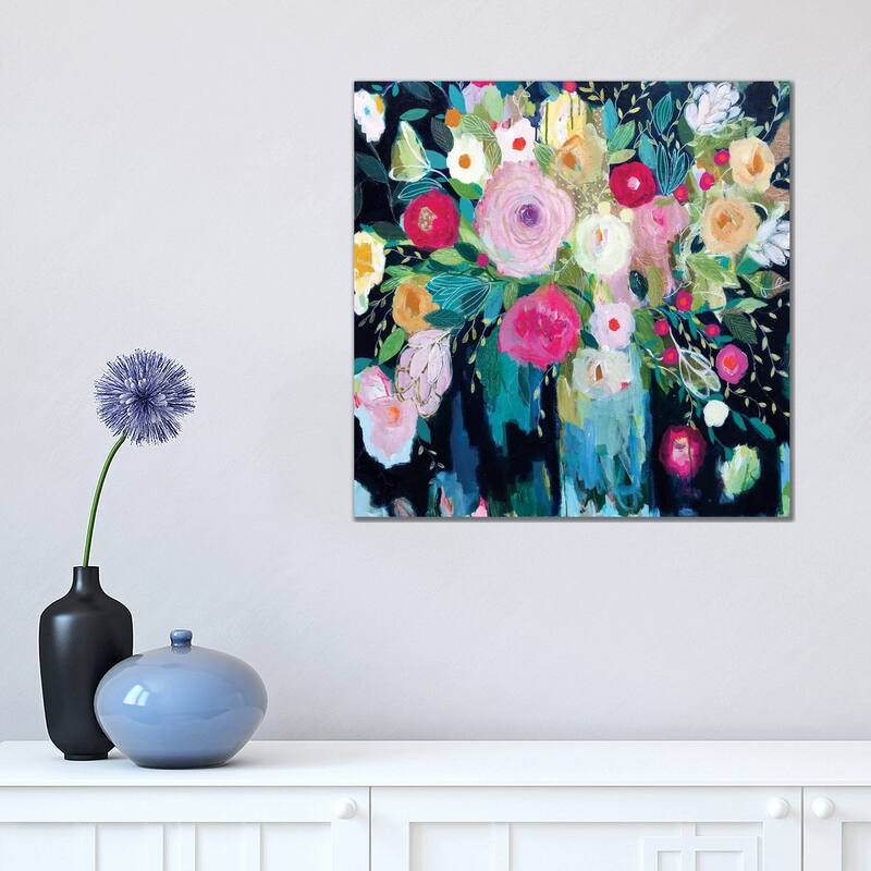 iCanvas "Follow The Roses" by Carrie Schmitt Canvas Print - 18x18x1.5