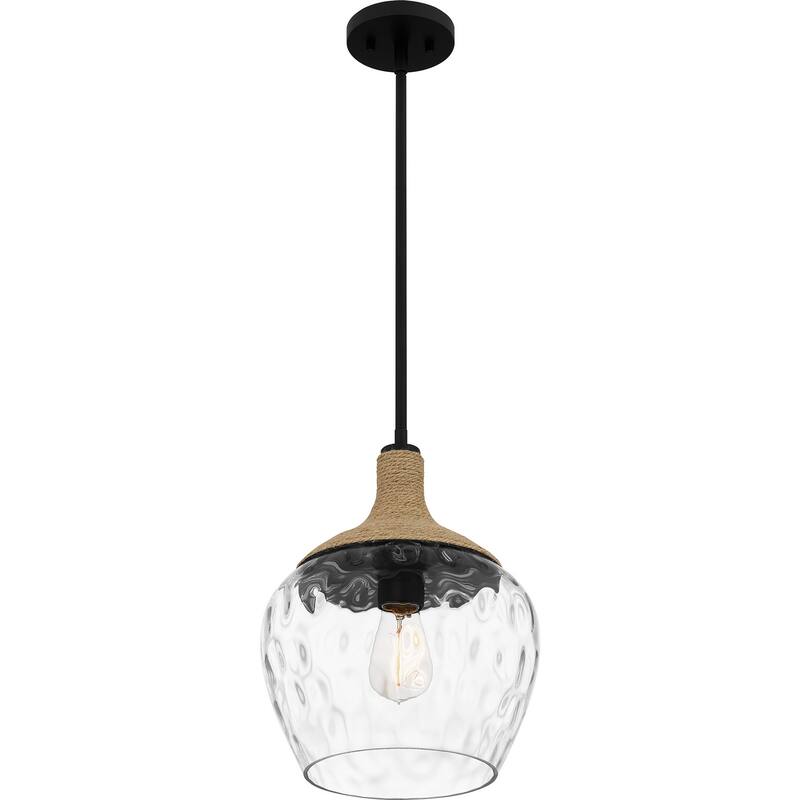 Quoizel Piccolo Pendant 1-Light in Matte Black