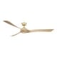 preview thumbnail 2 of 11, Fanimation Wrap Custom Indoor/Outdoor Smart Ceiling Fan DC Motor with Remote - Brushed Satin Brass