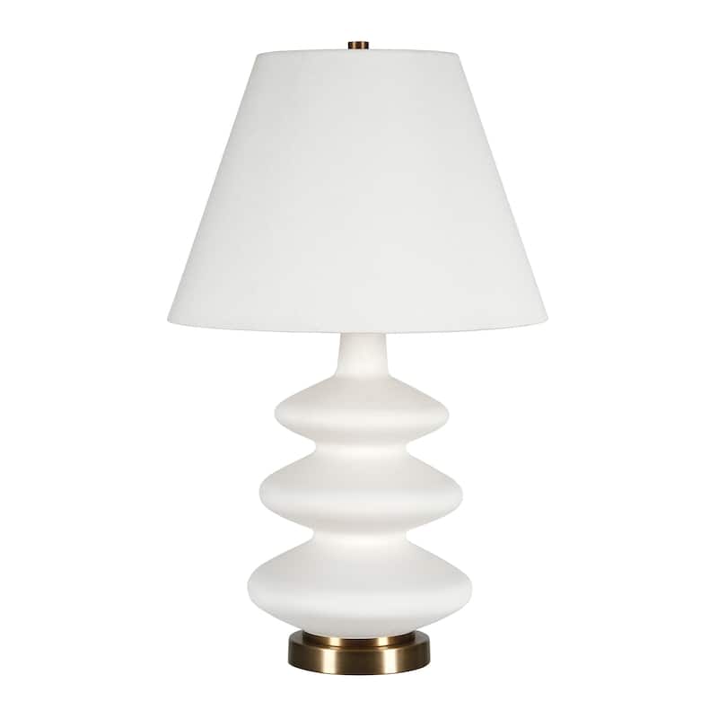Carleta Matte White Triple Gourd Lamp