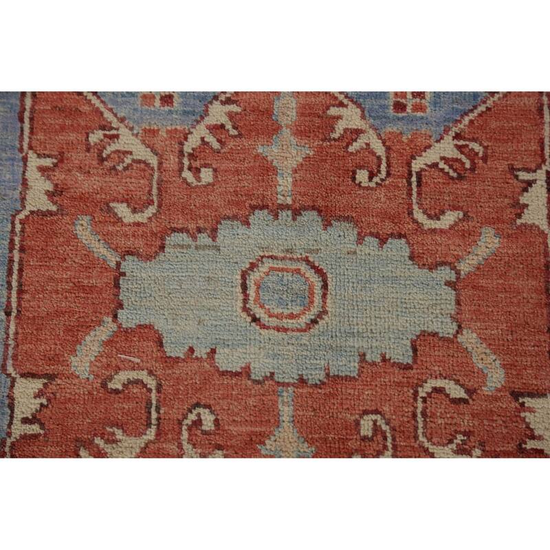 Vegetable Dye Heriz Serapi Oriental Rug Hand-Knotted Beige Wool Carpet - 10'1"x 12'8"