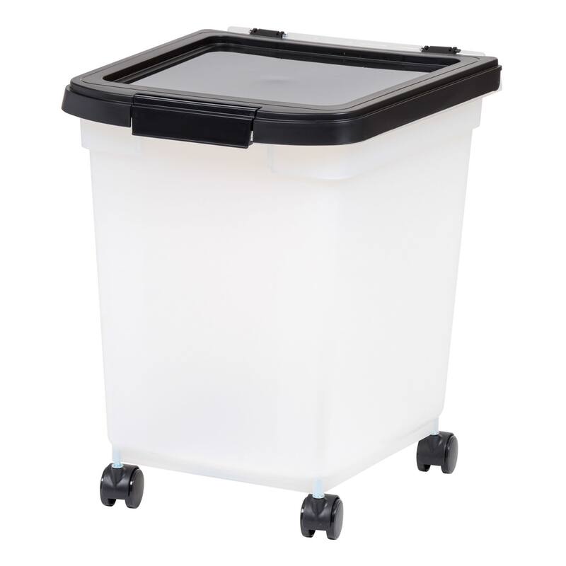 Airtight Mobile Pet Food Storage with Removable Casters