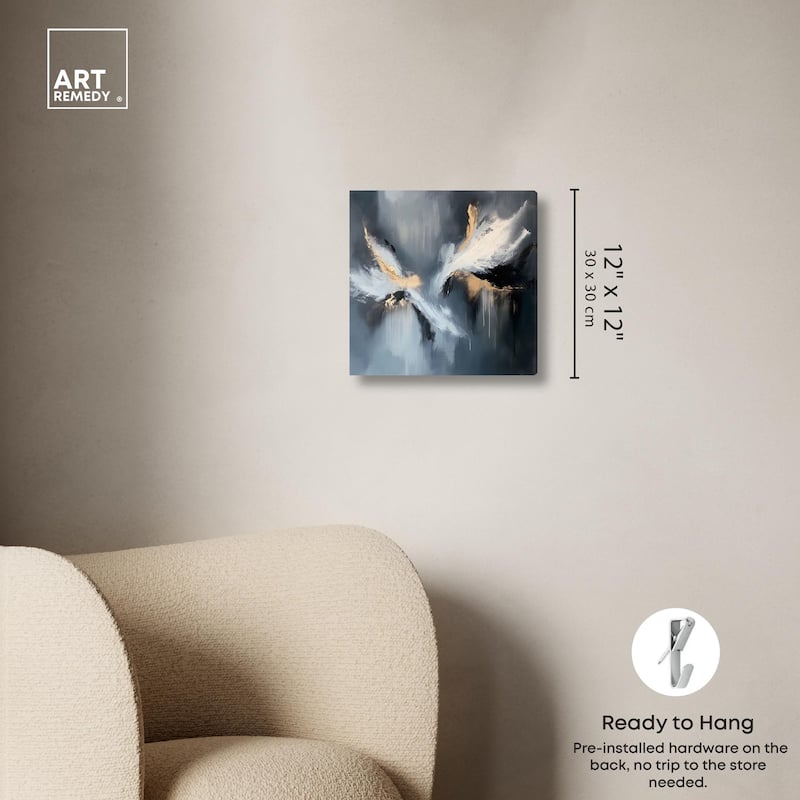 Wings of Gold Canvas by Art Remedy, Gallery Wrapped