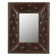 preview thumbnail 15 of 35, Rectangle Rivet Decorative Wall Hanging Mirror