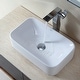 preview thumbnail 2 of 33, Kraus Elavo 19 inch Rectangle Porcelain Ceramic Vessel Bathroom Sink