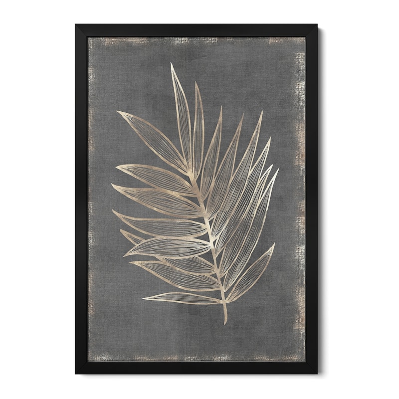 Gilded Botanical I Premium Framed Poster by Eva Watts - Black - 24x32x1