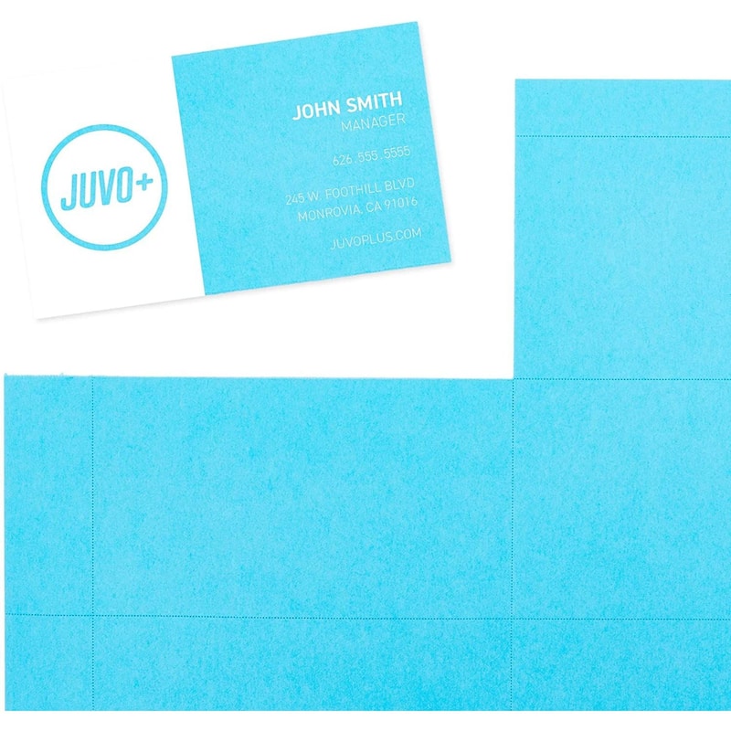 Stockroom Plus Blue Business Cards, 50 Sheets of Printable Cardstock Paper (500 Blank Cards)