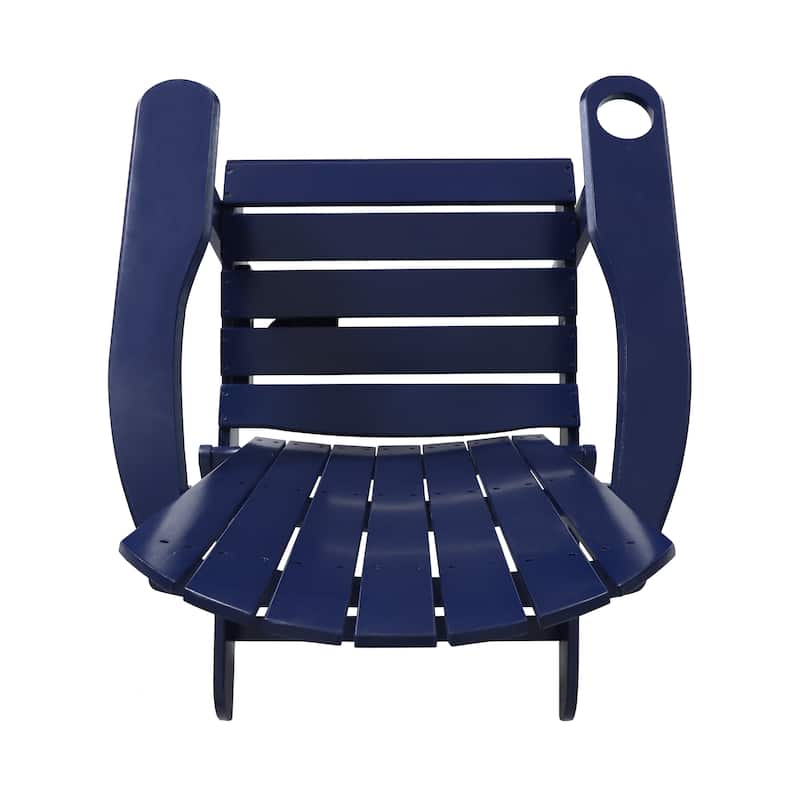Bellwood Acacia Wood Folding Adirondack Chair by Christopher Knight Home